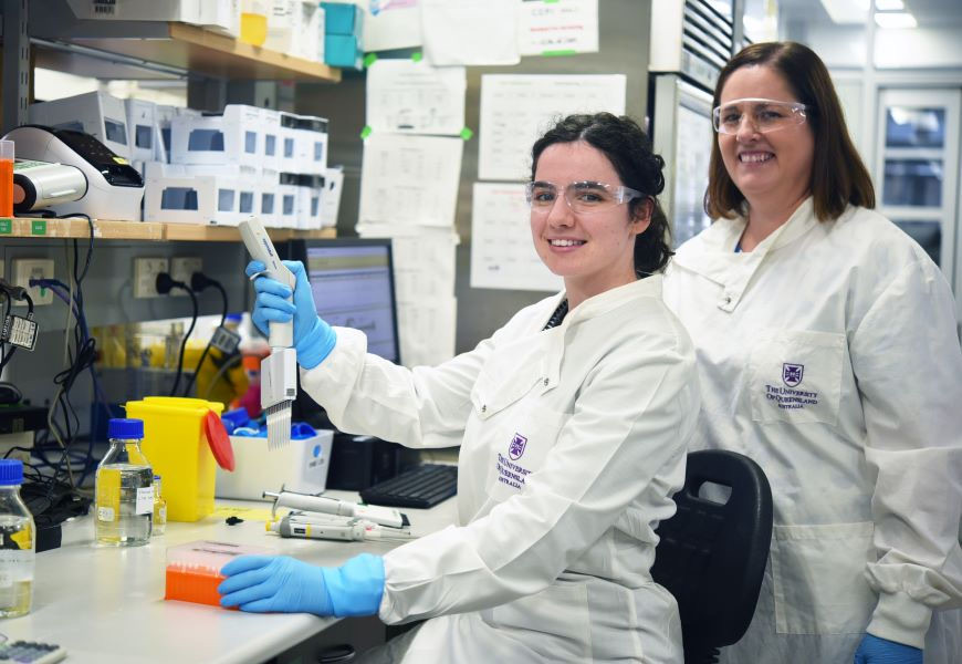 Researchers in laboratory